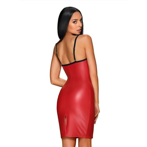 Obsessive Redella fűzős ruha és alsó (piros) S-M méret