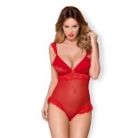 Obsessive 863-TED-3 teddy (piros) S-M méret